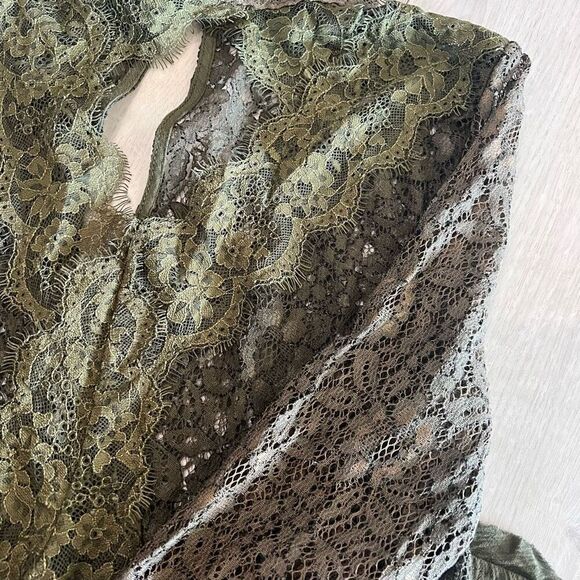 Free People Dusty green  Taupe Tank Dress Tunic size XS. - Picture 6 of 8